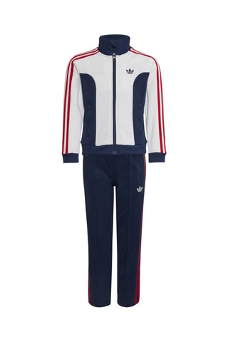 Veste et pantalon de survêtement AOP - Blanc et bleu foncé