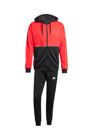 Veste à capuche et pantalon - Rouge et noir