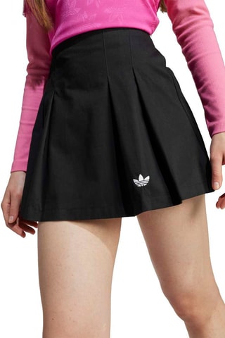 Jupe plissée taille haute Main Originals - Noir