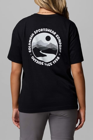 T-shirt relaxed en coton biologique Rolling Bend™ - Noir