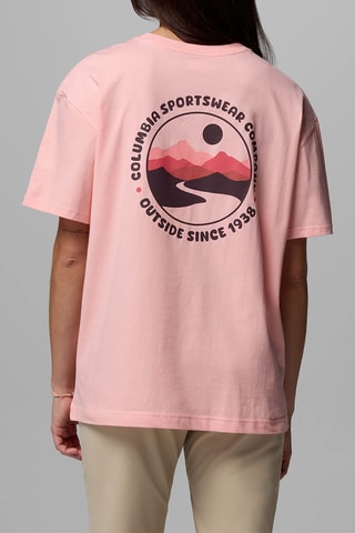 T-shirt relaxed en coton biologique Rolling Bend™ - Rose