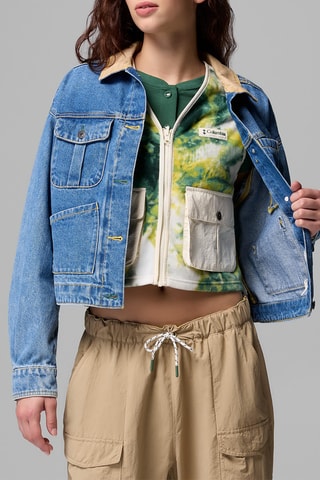 Veste 2-en-1 polaire en jean Acker Rock™ - Bleu cobalt