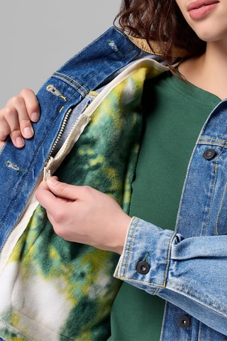 Veste 2-en-1 polaire en jean Acker Rock™ - Bleu cobalt