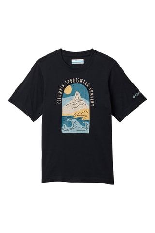T-shirt de randonnée en coton biologique Valley Creek™ II - Noir