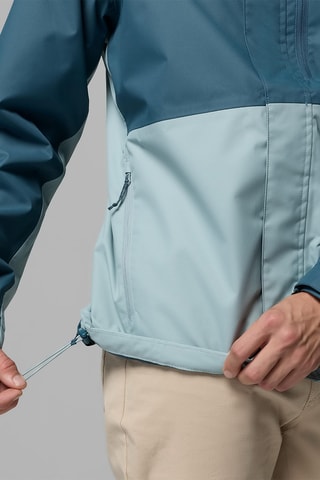 Coupe-vent de trail à capuche Hikebound™ II - Bleu pétrole