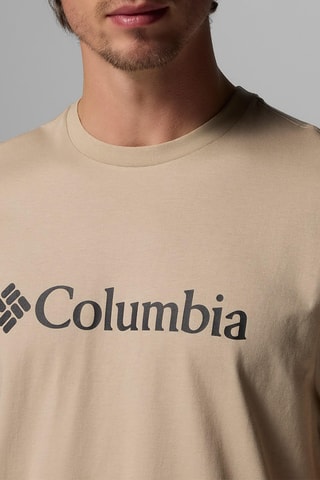 T-shirt regular en coton biologique CSC Basic Logo™ - Marron clair