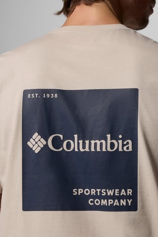 T-shirt regular en coton biologique CSC™ Logo - Marron clair