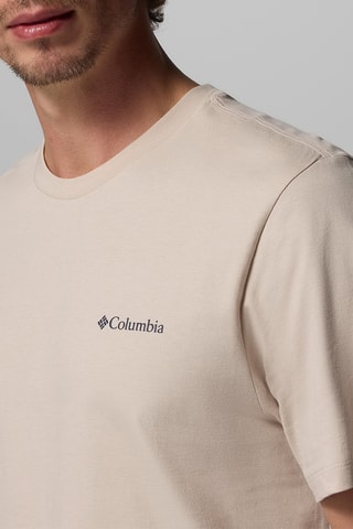 T-shirt regular en coton biologique CSC™ Logo - Marron clair