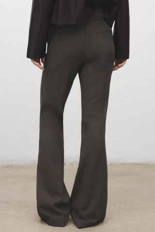 Pantalon flare taille normale - Gris