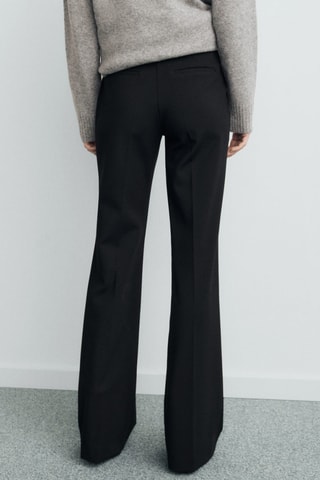 Pantalon flare taille normale - Noir
