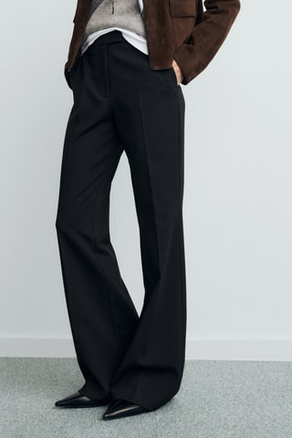 Pantalon flare taille normale - Noir