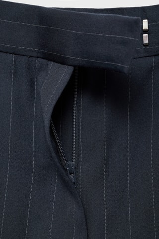 Pantalon de costume fines rayures - Bleu marine