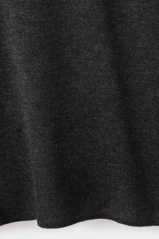 Pull-over maille col en V - Anthracite