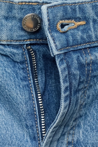 Jeans anchos tiro alto - Azul