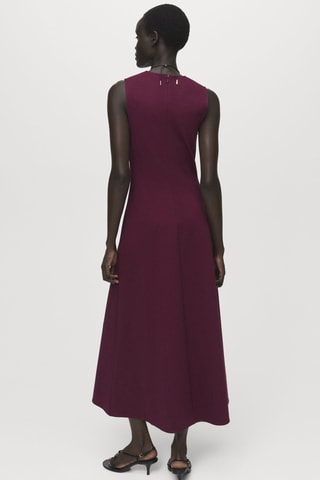 Robe longue évasée - Bordeaux