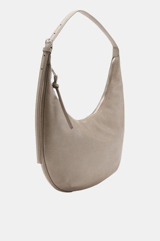 Sac porté épaule moyen ovale - Marron clair