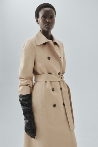 Trench classique 100 % coton - Beige