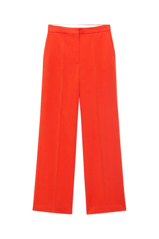 Pantalon de costume droit taille normale - Corail