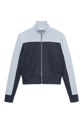 Veste cintrée bicolore - Bleu