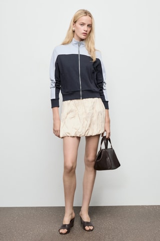 Veste cintrée bicolore - Bleu