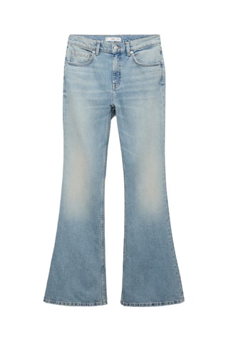 Jean flare taille mi-haute - Bleu