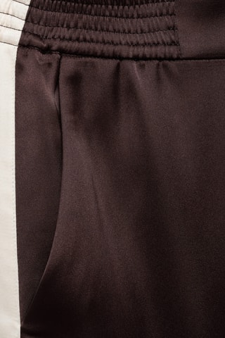 Pantalon satiné rayures contrastées - Violet