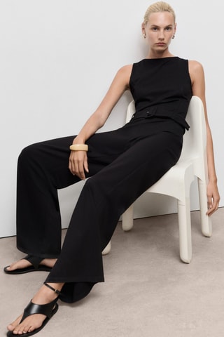 Combinaison ceinture boucle - Noir