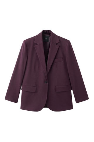Blazer costume droit - Rouge