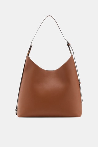 Sac cabas détail boucle - Marron