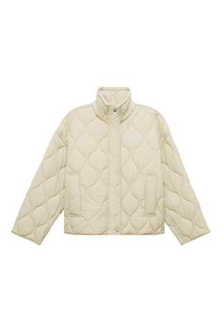 Anorak matelassé oversize - Blanc