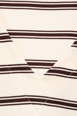 Sweat-shirt coton rayures - Écru