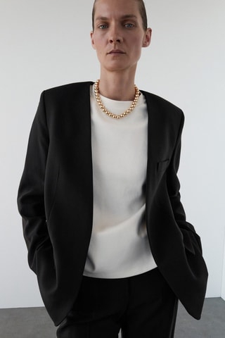 Pantalon de tailleur droit - Noir