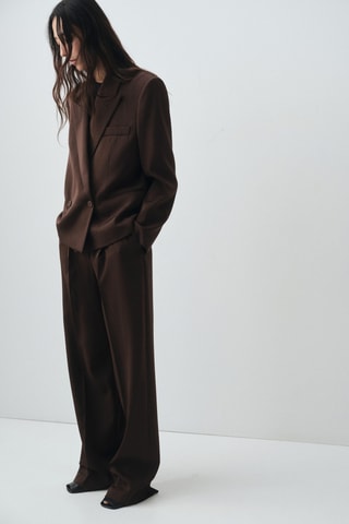 Blazer costume croisé - Marron