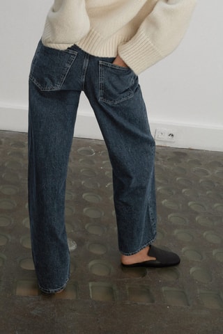 Jean droit taille normale - Bleu foncé