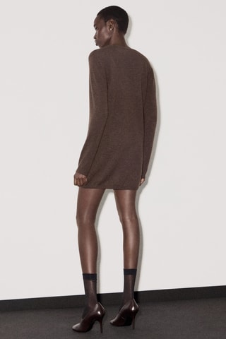 Robe maille fine - Marron