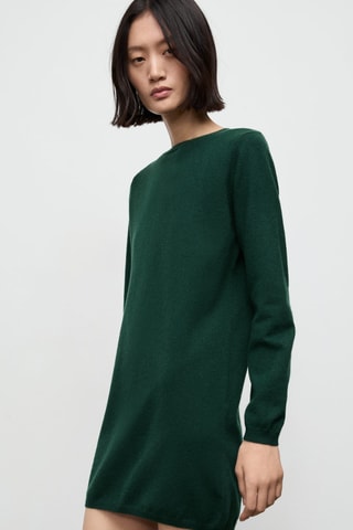 Robe maille fine - Vert foncé