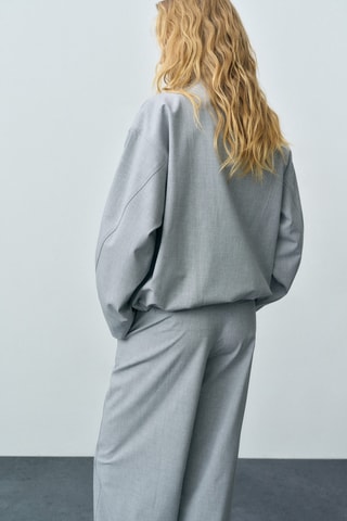 Parka oversize zippée - Gris