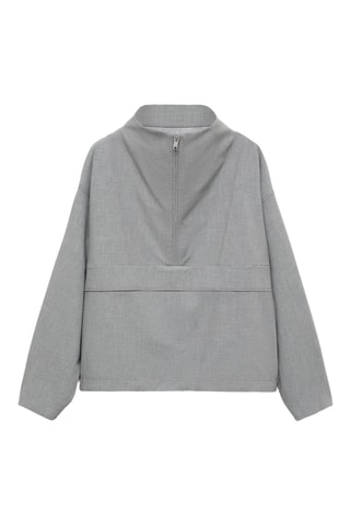 Parka oversize zippée - Gris