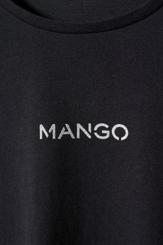 T-shirt logo métallisé - Noir