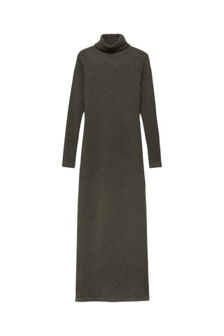 Robe maille col roulé - Vert