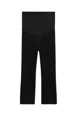 Jean de grossesse flare crop - Noir