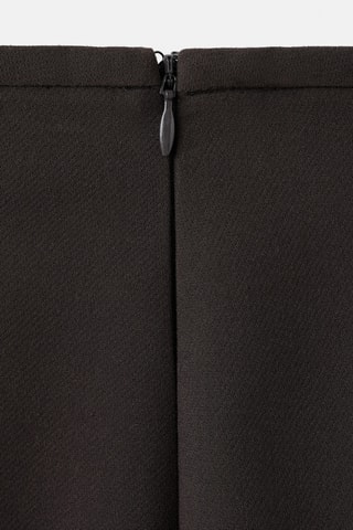 Pantalon style jupe-culotte crop - Marron