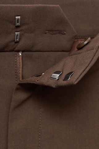 Jean large taille basse - Marron