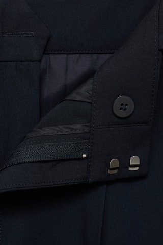 Jean large taille basse - Bleu marine