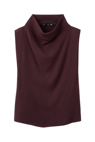 Top col drapé - Bordeaux