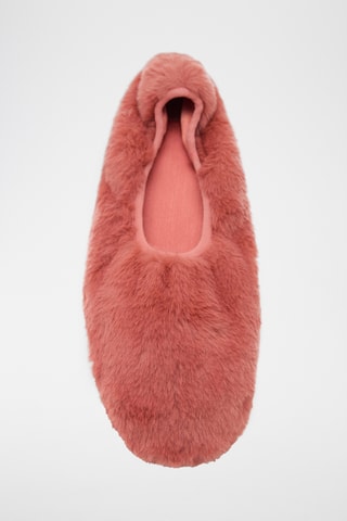 Ballerines fausse fourrure - Orange