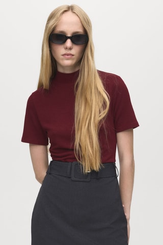 Robe combinée ceinture - Bordeaux