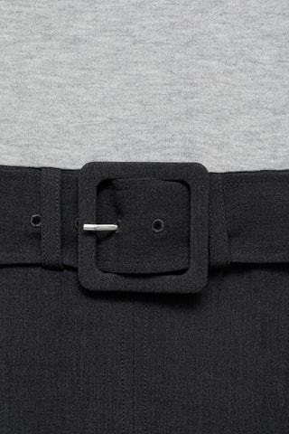 Robe combinée ceinture - Gris