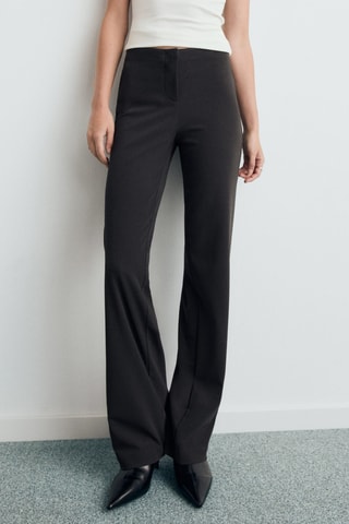 Pantalon de costume droit sans couture - Gris
