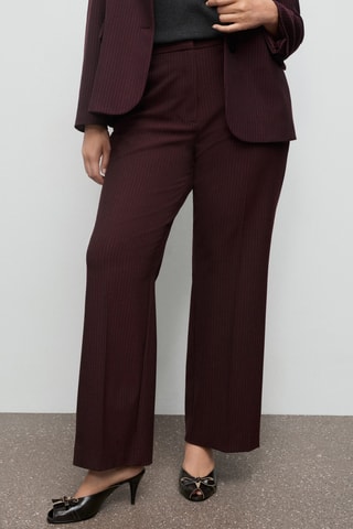 Pantalon de tailleur droit - Bordeaux